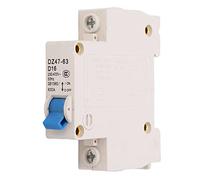 commutateur d'air Disjoncteur Miniature 1P monté sur Rail DIN 16A disjoncteur domestique interrupteur de Protection basse tension 230V 400V DZ47LE 63 D16