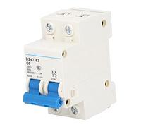 commutateur d'air Disjoncteur miniature 2P 400V 6A Interrupteur de protection basse tension à montage sur rail DIN for bureau à domicile