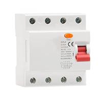 commutateur d'air GYL8 interrupteur différentiel électromagnétique 3 phases + N 4P 25A 40A 63A 1 pièces (Color : 100ma, Size : 4P 63A)