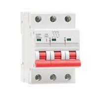 commutateur d'air GYM8 3P Rail MCB 6A 10A 16A 20A 25A 32A 40A 50A 63A 220V Mini Disjoncteur 1 pièces (Color : 10a, Size : 3 Pole C Curve)