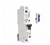 commutateur d'air GYR8 Type électronique RCBO 18mm 230V 1P + N 6KA disjoncteur à courant résiduel avec protection contre les surintensités 32A 10mA 30mA 1 pièces (Color : 25a, Size : 10mA)