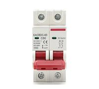 commutateur d'air Mini disjoncteur solaire DC 1000V interrupteur de Protection contre les surcharges 6A/10A/16A/20A/25A/32A/40A/50A/63A 2P DC1000V photovoltaïque MCB PV 1 pièces (Color : 16a, Size :
