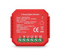 Commutateur d'alimentation smartlife | zigbee 3.0 | 2x100 w | connexion du terminal | application di