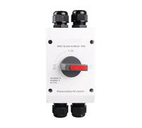 commutateur d'allumage Interrupteur Solaire Photovoltaïque CC PV 4P 1000 V 32 A UKPM Poignée Rotative IP66 EKD7(EKD7-EL32R-MG25)