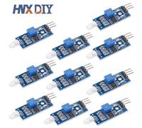 Commutateur de capteur de lumière pour Ardu37Raspberry Pi,technologie de photodiode,détection de diode photosensible,LM393,3.3V-5V,4 broches, - Type 10pcs
