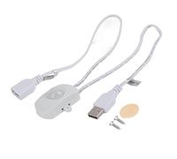 Commutateur de Capteur de Mouvement USB Câble USB avec Capteur de Mouvement 2A DC 5-24V Pir Détecteur de Mouvement Infrarouge Commutateur Automatique Bande LED Interface USB Blanc (Blanc)