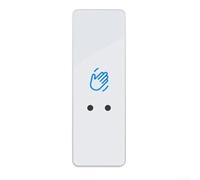 Commutateur de capteur infrarouge DC12/24 V avec activation sans contact, retard et sensibilité réglables, contrôle approprié et ouverture de porte (blanc, 115 x 40 mm)
