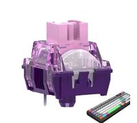 Commutateur de clavier tactile - Commutateurs mécaniques violets 10 G, expérience de frappe améliorée, interrupteur de retour de bump doux | Commutateur de qualité supérieure pour clavier de bureau