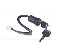 Commutateur de e, commutateur de e de moto e verrouillage de commutateur d'allumage à 4 fils pour Quad ATV Go Kart Pit Dirt Bike Scooter cyclomoteur