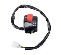 Commutateur de clignotant universel pour moto - 22 mm - Commutateurs de commande universels pour guidon de moto - Klaxon de démarrage - Clignotants antibrouillard - Interrupteur de guidon de moto