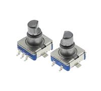 Commutateur de Code à codeur rotatif EC11, avec bouton-poussoir, 30 positions, Rotation infinie à 360 degrés, arbre à prune SMD 5 broches, 5 pièces