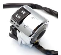 Commutateur de commande chromé côté droit ou gauche 50cc 125cc 150cc compatible avec les pièces de moto automobile GY6 cyclomoteur rétro scooter(Left side)