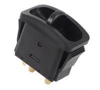 Commutateur de commande d'air 3 positions 3 voies pour pompe à air de camion entrée 6 mm 1,5 MPa résistance 7,5 A 16 V DC Noir