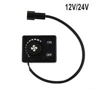 Commutateur de commande de chauffage d'air diesel avec bouton LCD pour systèmes de chauffage de stationnement 12 V 24 V, tension CC à 3 broches, mode de ravitaillement manuel, installation facile pour