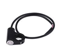 Commutateur de Commande de Guidon Interrupteur De Contrôle de Moto 7/8 "22mm Bouton-poussoir en Alliage d'Aluminium Universel Interrupteur de Phare de Feux de Brouillard ON/OFF(A)