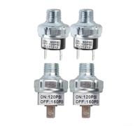 Commutateur de commande de pression d'air pour compresseur d'air 1/8 27 NPT filetage mâle interrupteur de valve pièces pneumatiques pour réservoir d'air et applications de suspension d'air (120-150)