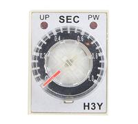 Commutateur de commande de relais de retard H3Y-2, 24V DC, Transparent, facile à régler, utilisation industrielle durable (1S)
