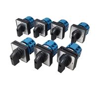 Commutateur de commutation à came rotatif électrique 2/3/4 positions 8 bornes 500V 20A LW28-20 2P 8T OFF ON