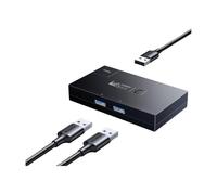 Commutateur de connexion câble données, conversion partagée deux en un, à, double répartiteur USB(2x1 1x2 USB 3.0 5Gbps)