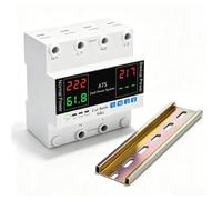 Commutateur de courant de secours 100 A - Double rupture - Interrupteur de | Interrupteur de transfert automatique ATS 2P AC 230 V Dual Power avec écran numérique, protection contre les surtensions