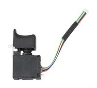 Commutateur de déclenchement de perceuse électrique sans fil à 6 fils, contrôleur de vitesse réglable pour outils électriques sans balais de 7,2 V à 24 V, plastique + métal