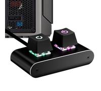 Commutateur de déclenchement externe pour PC - Bouton de télécommande d'ordinateur partagé, unité de commande filaire, conception plug-and-play simple | Outil d'activation de bureau pour le lieu de