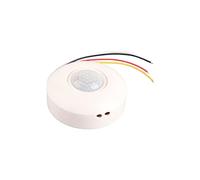 Commutateur de Détecteur de Mouvement PIR Infrarouge 360°, Détecteur de Mouvement PIR Infrarouge 12 V avec Temporisation, Commutateur de Capteur PIR pour Couloirs/Salles de Bains/sous Sols/Garages