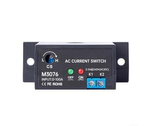 Commutateur de détection de courant alternatif auto-alimenté - Relais d'induction - Surveillance 0,2 A à 30 A - Avec deux indicateurs LED pour ligne de forage industrielle - Noir M3056 (M3076)