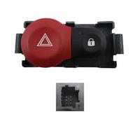 Meat & Doria Interrupteur de signal de détresse 23647 pour Renault Clio III 2006-2014