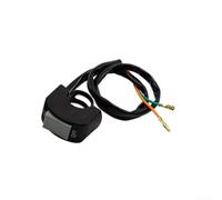 Commutateur de Guidon 22mm avec LED et pour flash Dual - Interrupteur Sécurité Coupure pour Moto pour cross Road(grey)