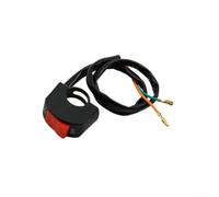 Commutateur de Guidon 22mm avec LED et pour flash Dual - Interrupteur Sécurité Coupure pour Moto pour cross Road(red)