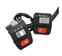 Commutateur de Guidon de Moto 1 Paire De Commutateurs De Contrôleur De Guidon, Signal De Scooter Électrique, Klaxon De Phare Antibrouillard, Bouton Marche-arrêt