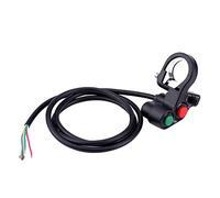 Commutateur de Guidon de Moto, 22 Mm Klaxon de Clignotant de Moto Interrupteur à Bouton-poussoir Marche/arrêt