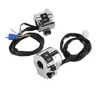Commutateur de Guidon de Moto, Bouton de Commande de Commutateur de Paire pour le Klaxon de Phare de Clignotant de Guidon de 1 Pouce 25mm Universel