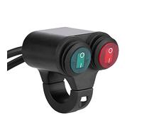 Commutateur de Guidon de Moto, Keenso Interrupteur Marche/Arrêt Universel 22mm Phare Feux Antibrouillard Double Bouton de Commande (D)
