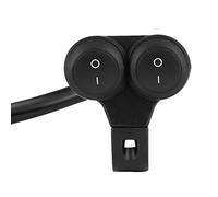 Commutateur de Guidon de Moto, Keenso Interrupteur Marche/Arrêt Universel 22mm Phare Feux Antibrouillard Double Bouton de Commande (B)