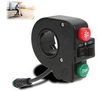 Commutateur de Guidon de Scooter, Interrupteur de klaxon de modèle de lumière Rouge de modèle de klaxon Vert de matière Plastique pour Le Scooter électrique de 10in pour M4 Pro pour KUGOO M4