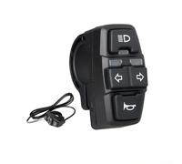 Commutateur de guidon de véhicule électrique avec klaxon, phare et clignotant, pour montage de 22 mm sur vélos électriques et scooters