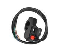 Commutateur De Guidon Moto Pour Contrôleur Lumière Universel, Bouton Commande Klaxon, Interrupteur Multifonction, Indicateur Lumineux Commodo Phare Moto(Black)
