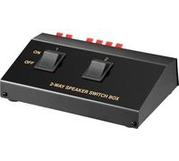 Goobay Commutateur pour haut-parleurs 60928 2 ports commutables individuellement Noir