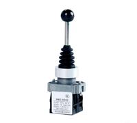 Commutateur de joystick auto-réinitialisant, 22 mm de diamètre, interrupteur à bascule à 4 niveaux pour interrupteur croisé, 150-600 V 10-15 A, plastique noir (4NO) (2 positions momentanées)