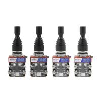 Commutateur de Joystick monolevier principal industriel de 22mm, 2 positions à 4 voies, verrouillage automatique, interrupteur croisé momentané 2 4NO(2Way Latching 2NO)