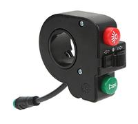 Commutateur de klaxon de scooter, connecteur étanche à 5 broches 3 en 1 Interrupteur à bouton remplaçable pour KUGOO M4 pour M4 PRO