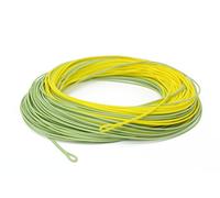 Commutateur de ligne flottant pour pêche à la mouche, 30,5 m, poids vers l’avant, WF-5F/6F/7F/8F, bicolore, 2 passants soudés., Moss Green&Yellow, 5