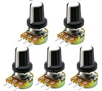 Commutateur de limite 5 ensembles WH148 1K 10K 20K 50K 100K 500K Ohm 15mm 3 broches linéaire conique potentiomètre rotatif résistance Composants consommateurs d'énergie (Size : 1M Ohm)