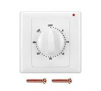 Commutateur de minuterie de compte à rebours, panneau de contrôleur de compte à rebours mécanique électronique AC220V 86, pour lampe de réservoir de poissons de pompe de chauffe-eau de ventilateur, mi