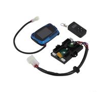 Commutateur de moniteur LCD pour chauffage à air diesel avec télécommande à 4 boutons pour chauffage de stationnement 3 KW/5 KW/8 KW 12 V Connecteur 3 broches Portée 10 m Mode plateau