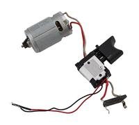 Commutateur de moteur pour perceuse à double vitesse 12 V 12 dents, pièce de rechange en métal pour outils électriques au lithium, argent et noir