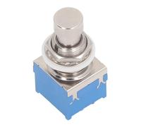 Commutateur de Pédale D'effet de Guitare, Bouton Poussoir 9 Broches 3PDT True Bypass Effets de Pied de Guitare Stomp Footswitch