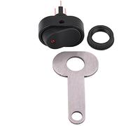 Commutateur de phare, Keenso Interrupteur de Phare de Moto 12V Universel LED avec Indicateur Guidon Bouton de (E)